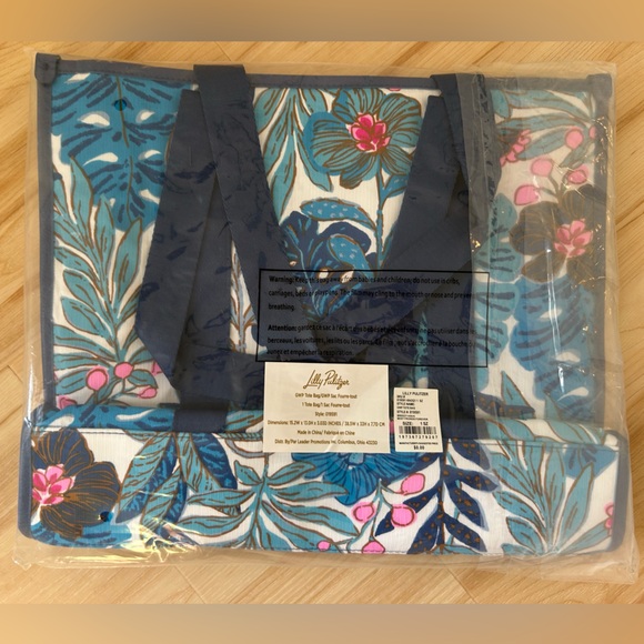 NIP Lilly Pulitzer GWP tote bag in best fronds forever - Picture 3 of 4
